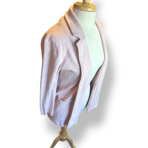 J. Crew Light Pink Open-Front Cardigan Blazer - Picture 3 of 5